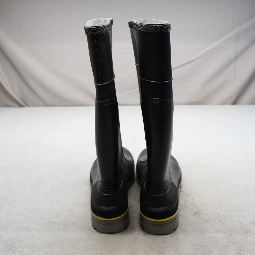 Servus Mens 11 Work Boots Black Rubber Waterproof Steel Toe Safety Utility USA
